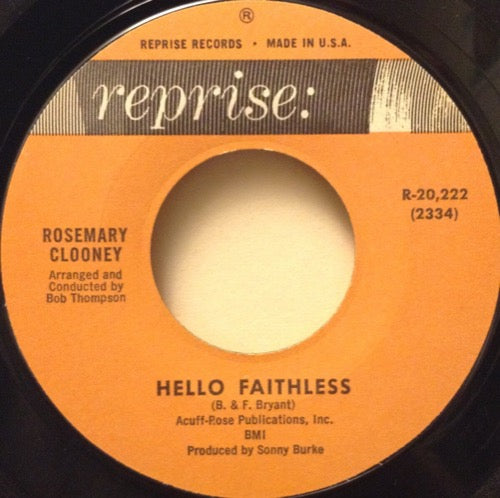 Rosemary Clooney – Hello Faithless / A Hundred Years From Today