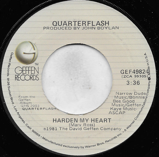 Quarterflash – Harden My Heart