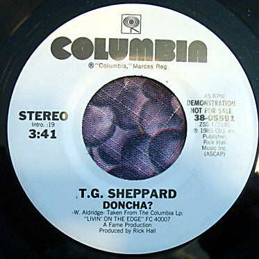 T.G. Sheppard – Doncha?